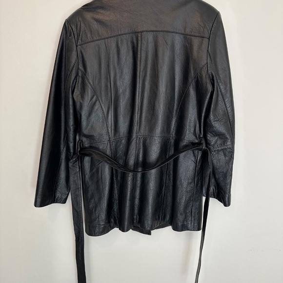 Vintage Reed Sportswear Black Leather Jacket - Picture 6 of 8